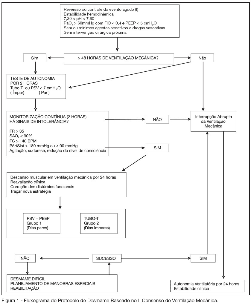 Implementation, assessment and comparison of the T-Tube and pressure-support weaning protocols applied to the intensive care unit patients who had received mechanical ventilation for more than 48 hours